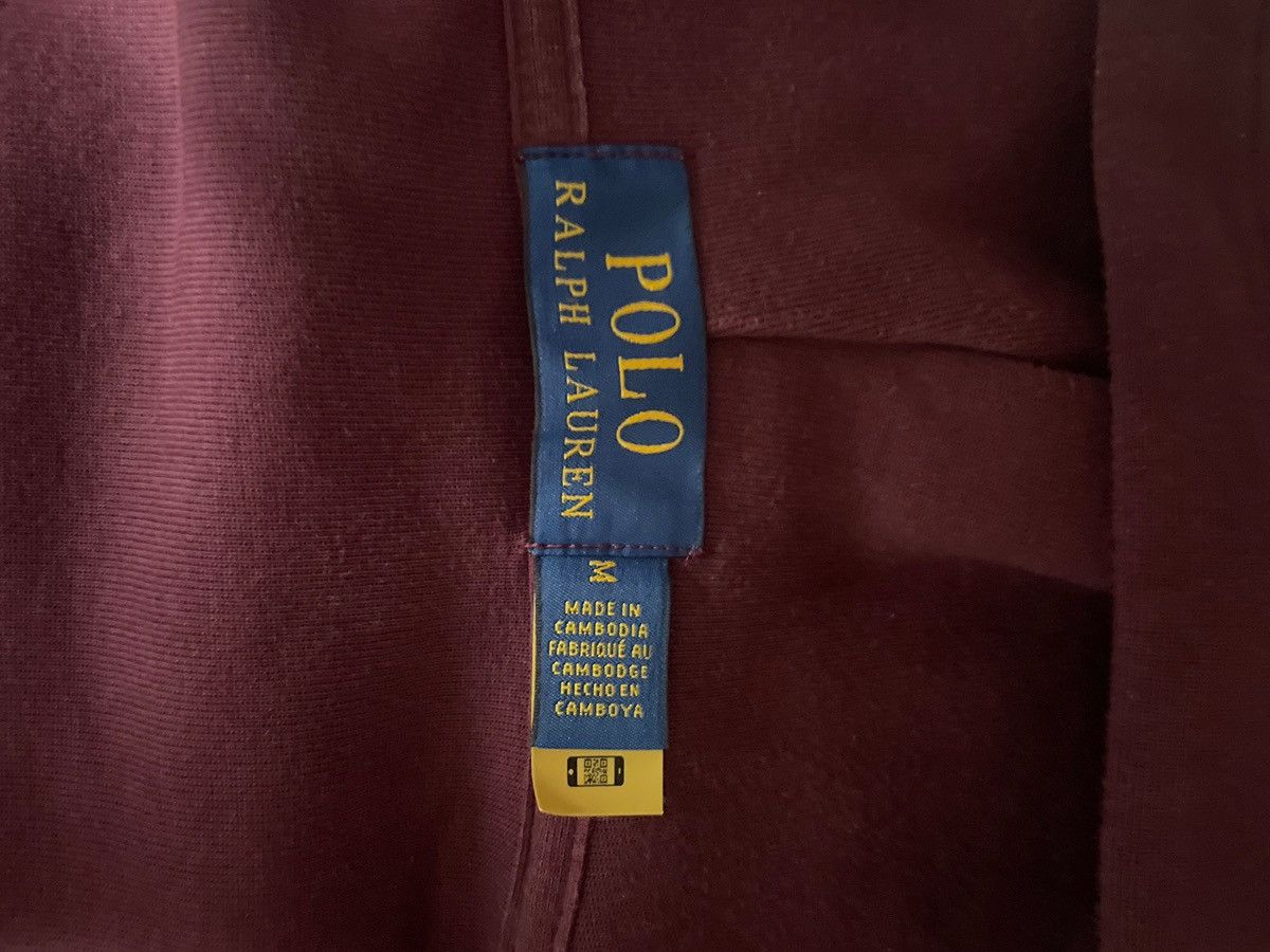 Polo Ralph Lauren Burgundy polo hoodie Size US M / EU 48-50 / 2 - 3 Thumbnail