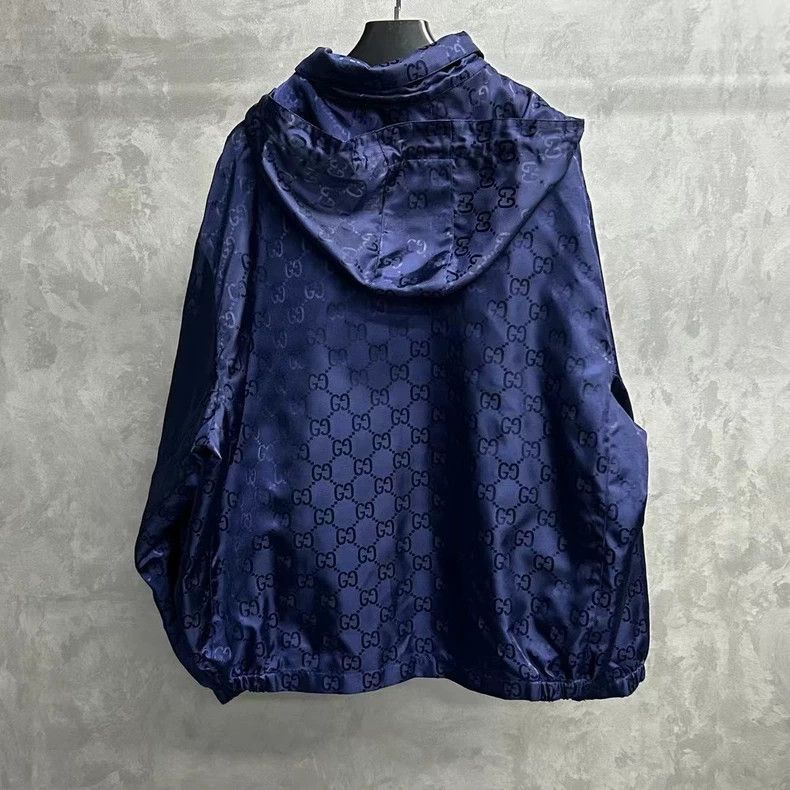 Gucci Gucci The latest dark blue full-print pattern logo windbrea Size US XL / EU 56 / 4 - 2 Thumbnail