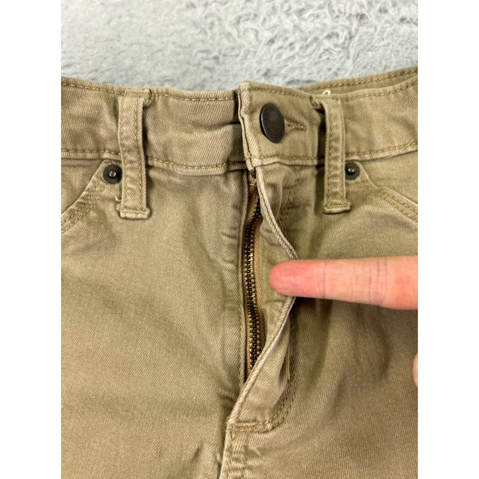 Vintage Universal Thread Jeans Womens 4 Beige Denim Skinny Cotton Stretch Fabric City Pockets Elastic Waist Styled 27in Inseam Medium Wash Regular Womens Size 27" / US 4 / IT 40 - 5 Thumbnail
