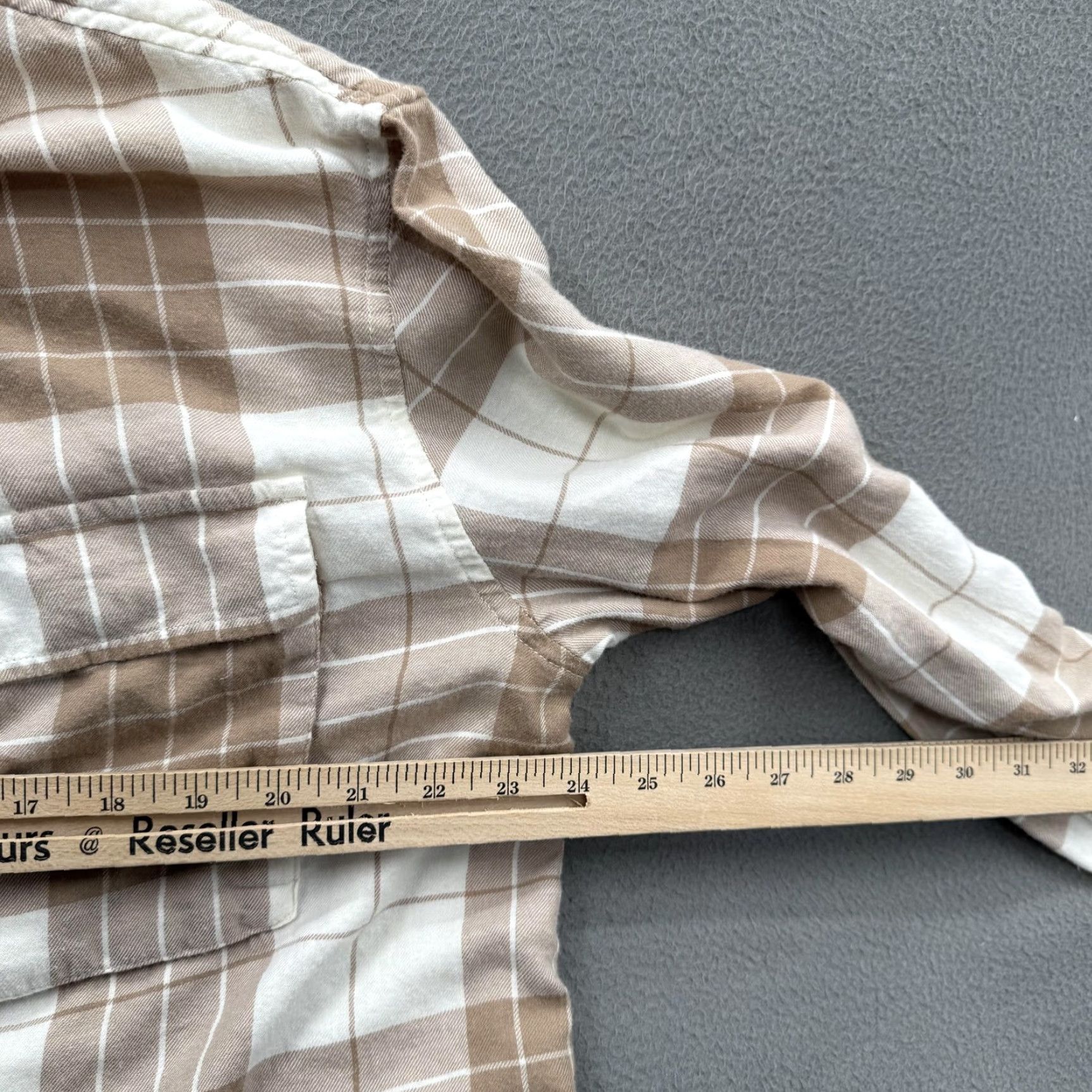 American Eagle Outfitters VINTAGE American Eagle Shirt Mens Large Brown White Plaid Lived In Thermal Lined Size US L / EU 52-54 / 3 - 6 Thumbnail