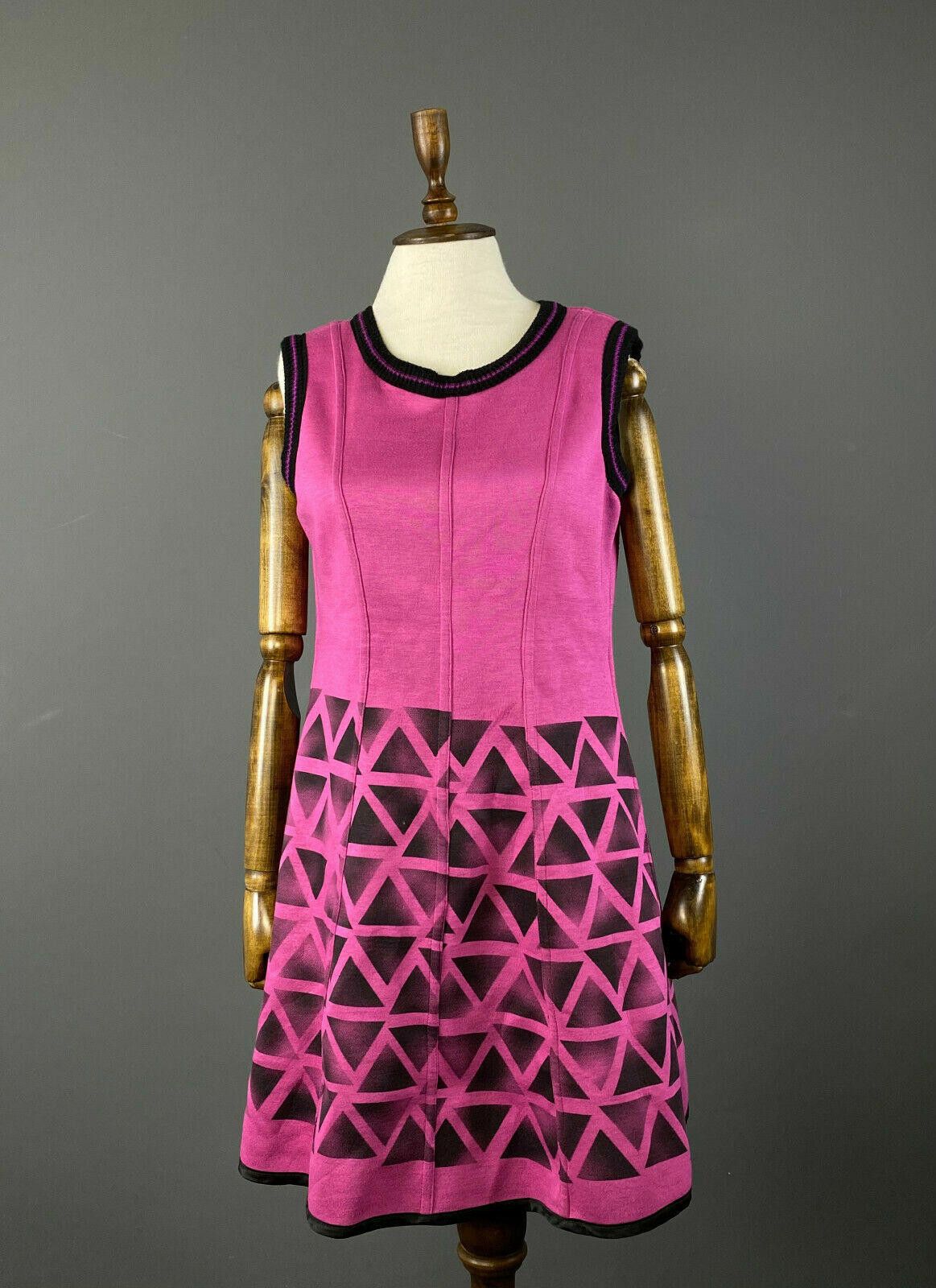 Designer Save The Queen Black / Purple A-Line Reversible Dress Size M / US 6-8 / IT 42-44 - 9 Thumbnail