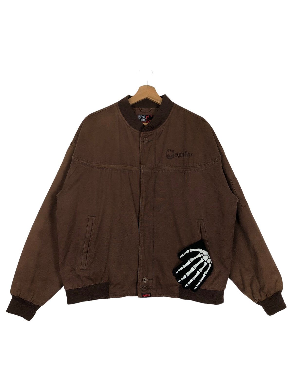 🔥Spit Fire Bomber Jacket Bondage Full Print Lining