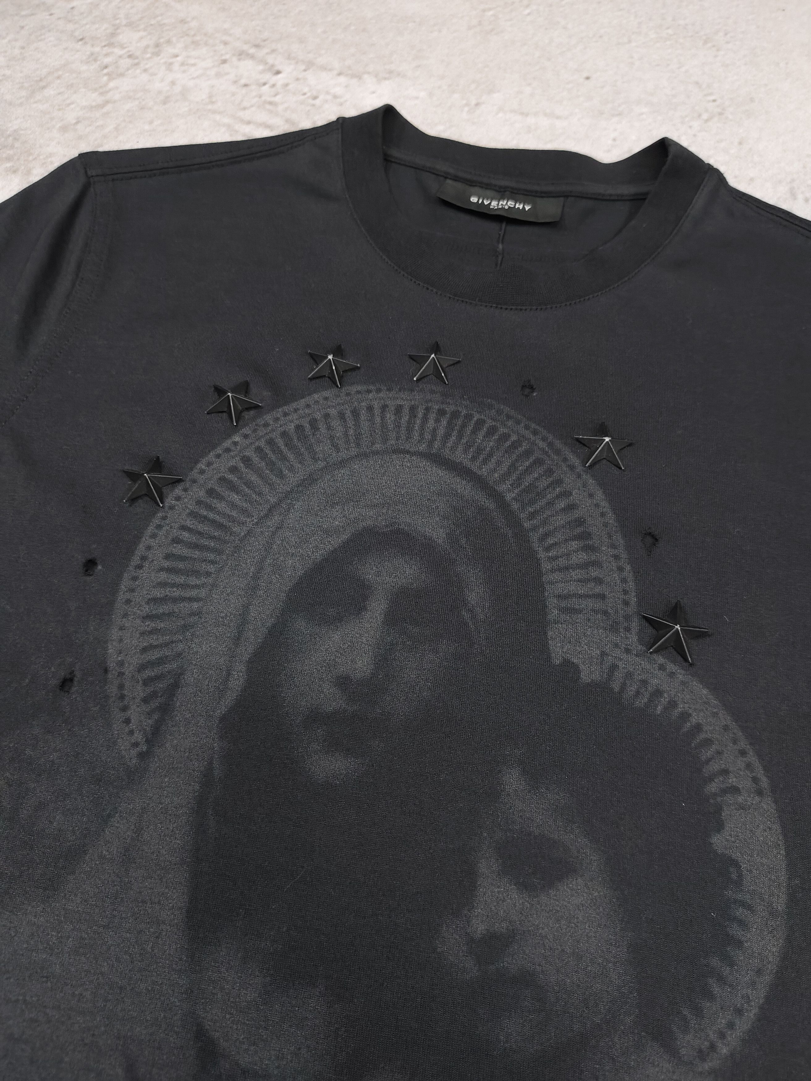 Givenchy Givenchy- Madonna Child Star Stud Gothic Punk Darkwear Tee Size US S / EU 44-46 / 1 - 3 Thumbnail