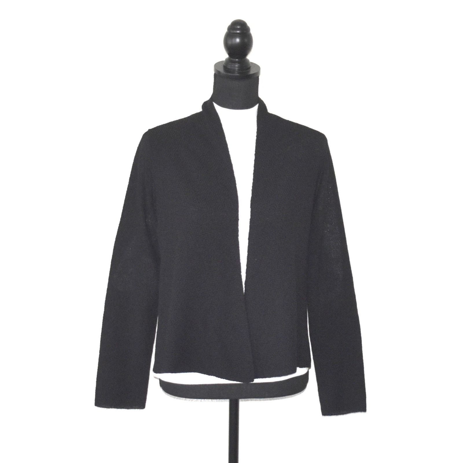 Eileen Fisher EILEEN FISHER Wool Knit Open Front Cardigan Sweater Size PM Size M / US 6-8 / IT 42-44 - 1 Thumbnail