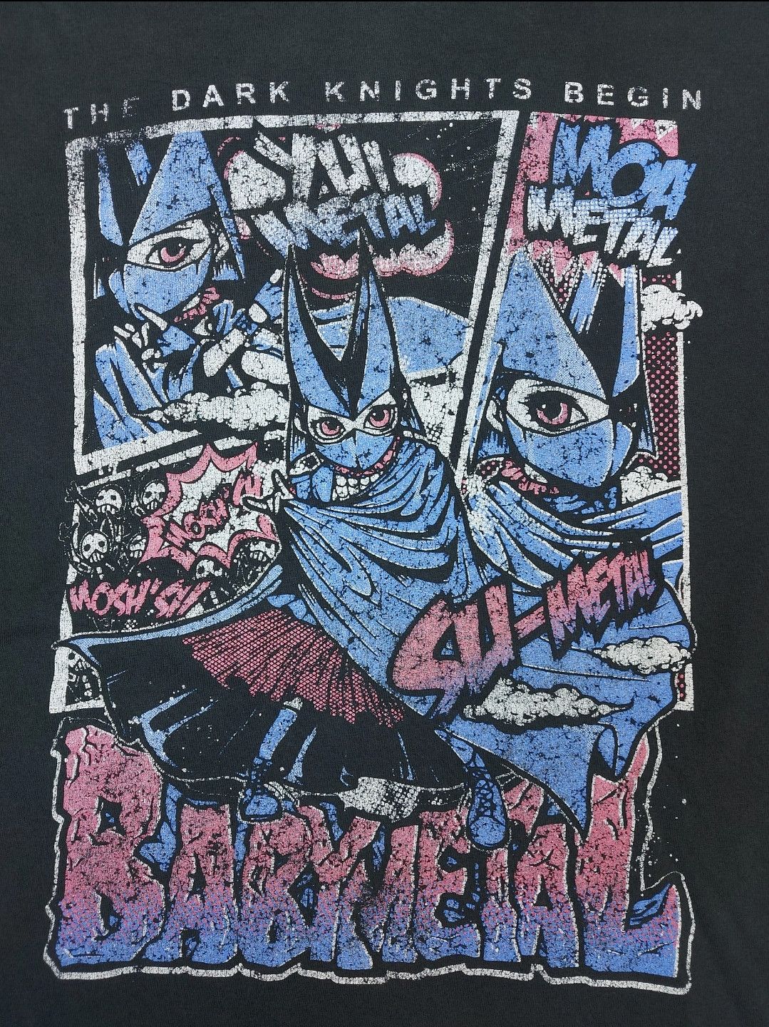 Band Tees × Japanese Brand BabyMetal Band World Tour 2015 The Dark Knight Begin TEE Size US M / EU 48-50 / 2 - 4 Thumbnail