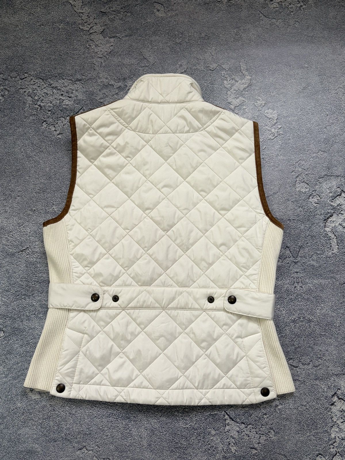 Ralph Lauren Ralph Lauren Challenge Quilted Rugby Vest Suede Patch M Size M / US 6-8 / IT 42-44 - 2 Thumbnail