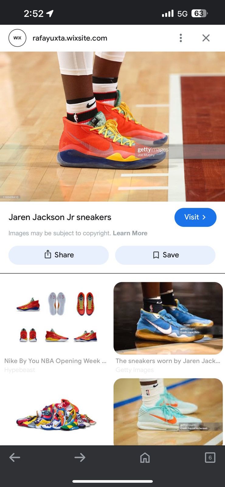 Nike Jaren Jackson Jr’s CUSTOM KD12 Nike’s (Memphis Grizzlies) Size US 13 / EU 46 - 3 Thumbnail