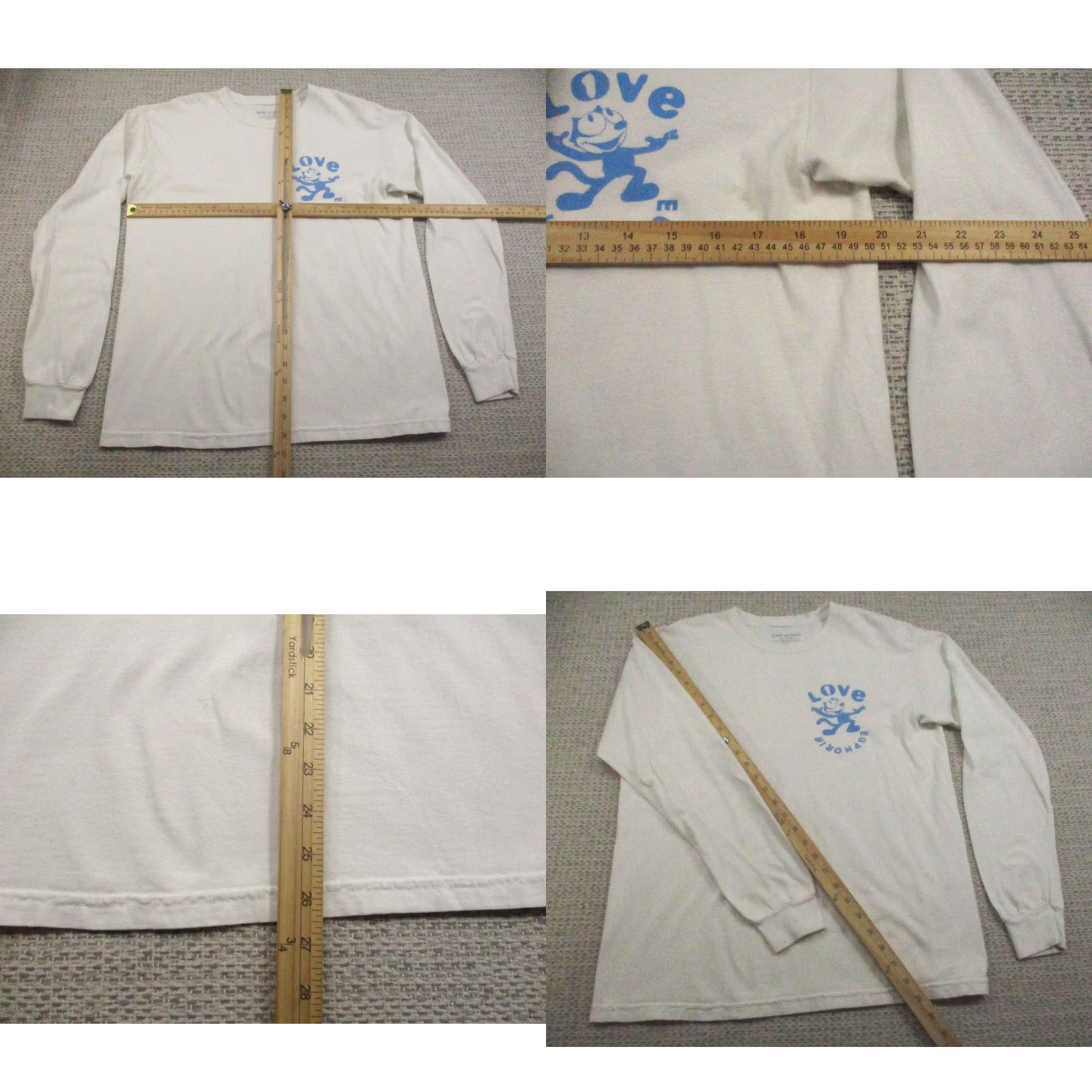 Vintage Surf Is Dead Shirt Mens Medium White Long Sleeve USA Made Graphic Love Euphoria Size US M / EU 48-50 / 2 - 8 Thumbnail