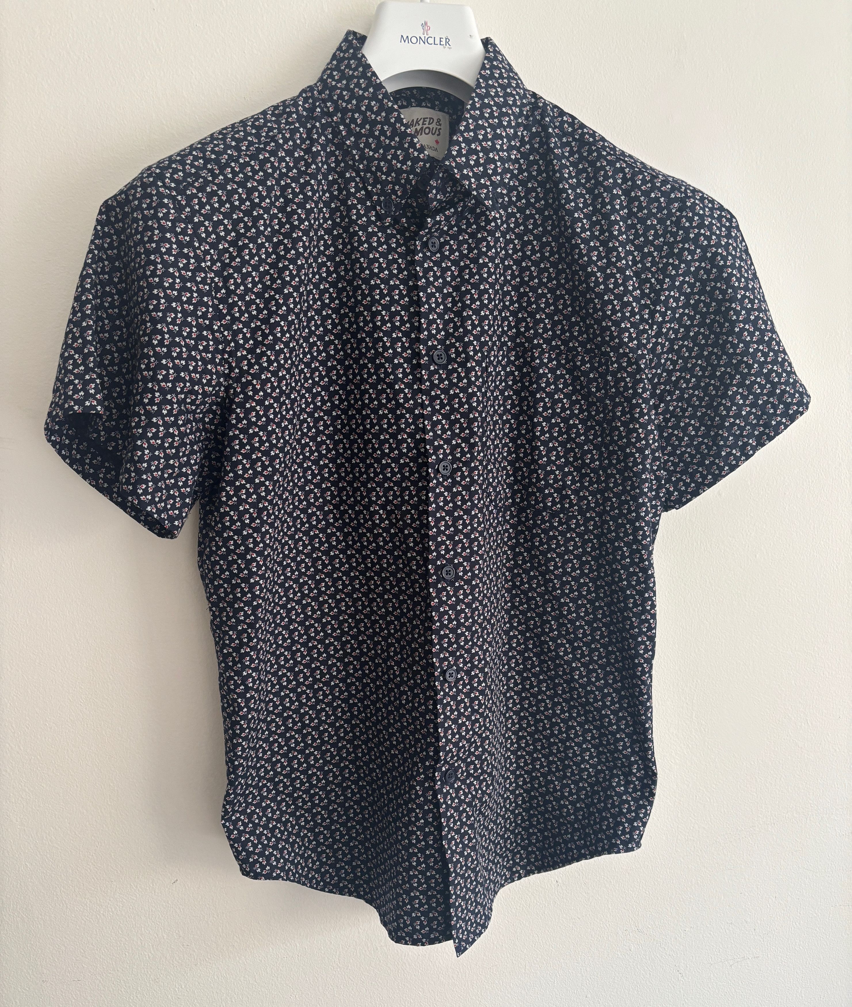 Naked & Famous Short Sleeve Floral Spring Flower Shirt- Small/ Medium Size US M / EU 48-50 / 2 - 3 Thumbnail