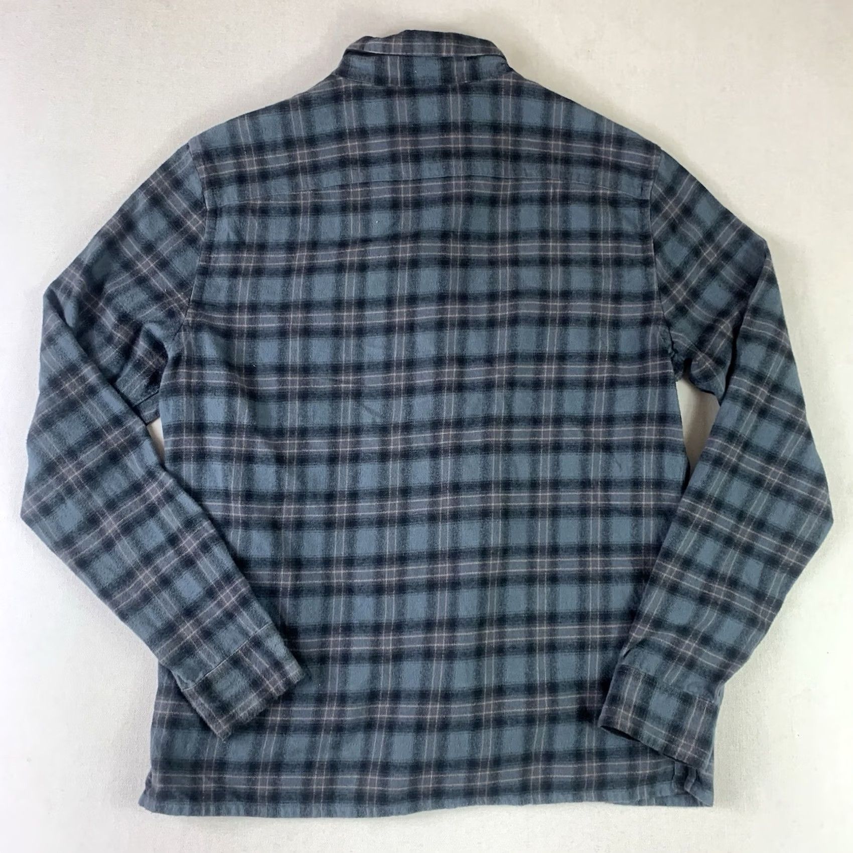 Allsaints AllSaints Shirt Mens Large Blue Plaid Button Up Long Sleeve Collared Size US L / EU 52-54 / 3 - 6 Thumbnail