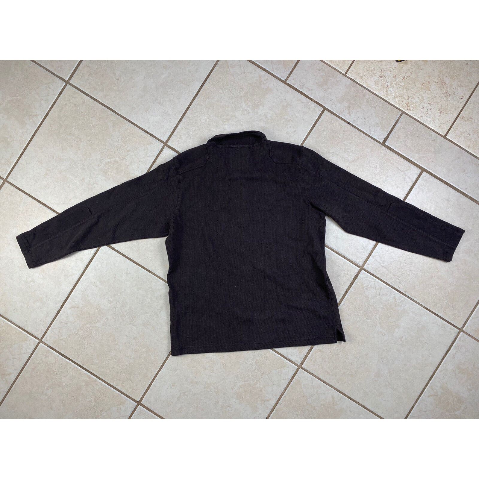 Eddie Bauer NWT Eddie Bauer 1/4 Quarter Zip Brown Sweater Ribbed Cotton Size US L / EU 52-54 / 3 - 7 Thumbnail