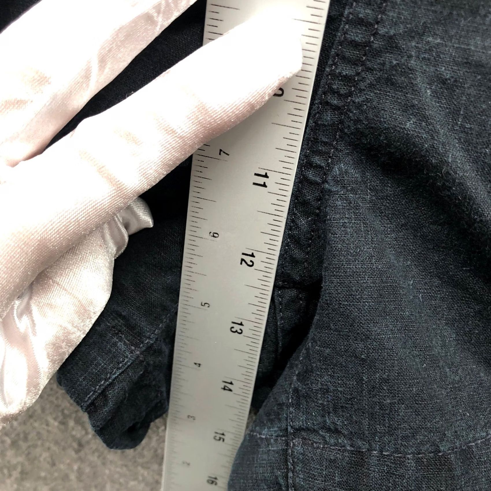 Madewell VINTAGE? No. Madewell Linen Blend Easy Pull On Shorts Womens S Black High Rise 3.5'' Inseam Size 28" / US 6 / IT 42 - 6 Thumbnail