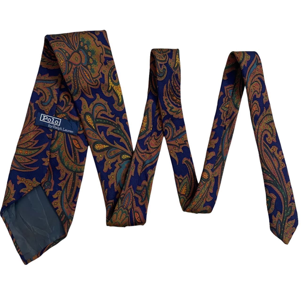 Polo Ralph Lauren ‼️VINTAGE POLO RALPH LAUREN USA Necktie silk tie Size ONE SIZE - 4 Thumbnail
