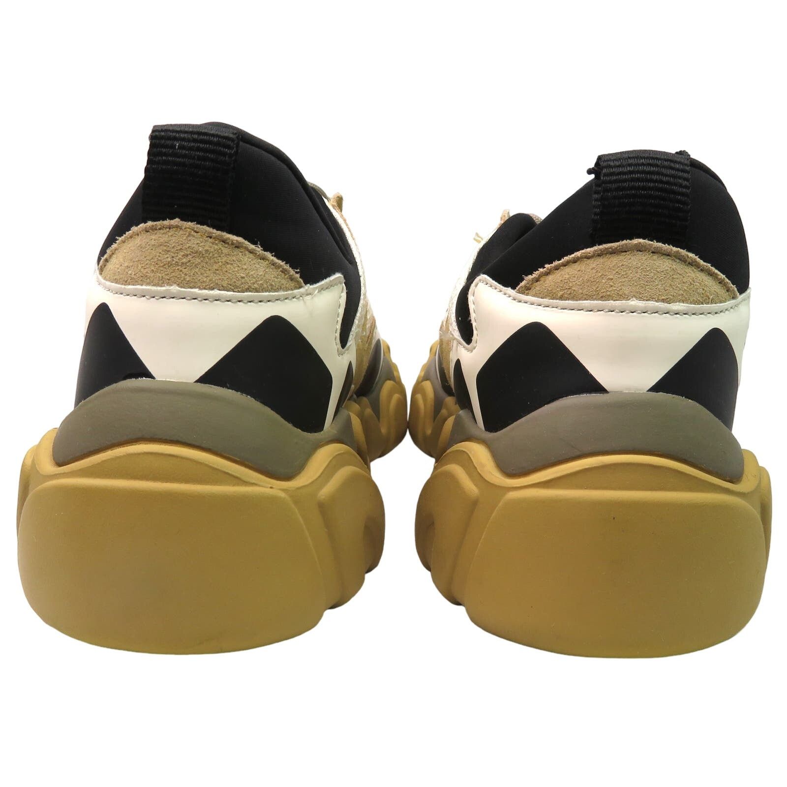 Zara ZARA Multi Piece Leather Mesh Thick-Soled Brown Sneakers Size US 10 / IT 40 - 9 Thumbnail