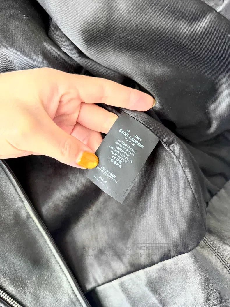 Saint Laurent Paris Saint Laurent Paris Black Motorcycle Leather Jacket Size US S / EU 44-46 / 1 - 4 Thumbnail