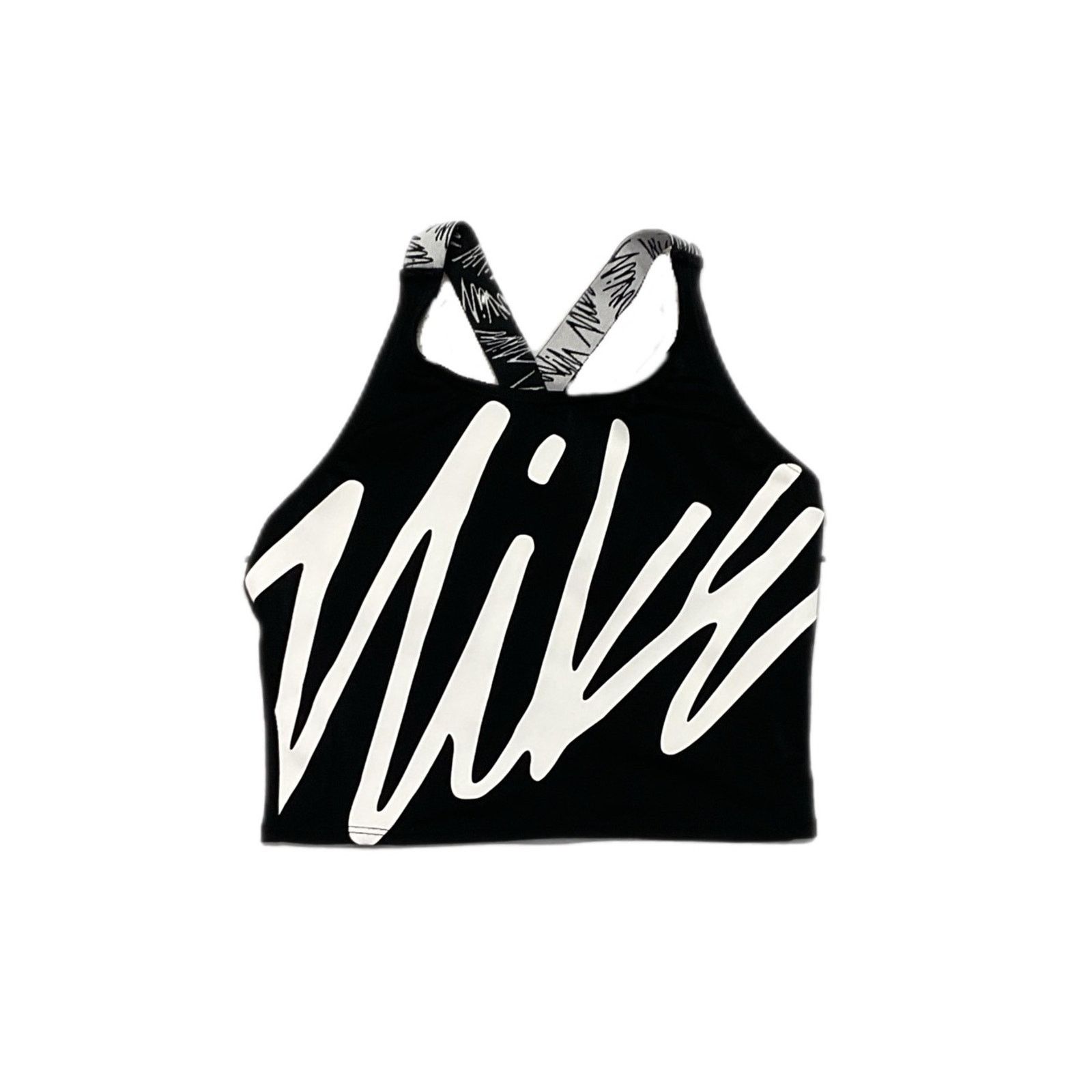 Nike Nike Dri-FIT Graphic Longline Sports Bra Size L / US 10 / IT 46 - 1 Thumbnail
