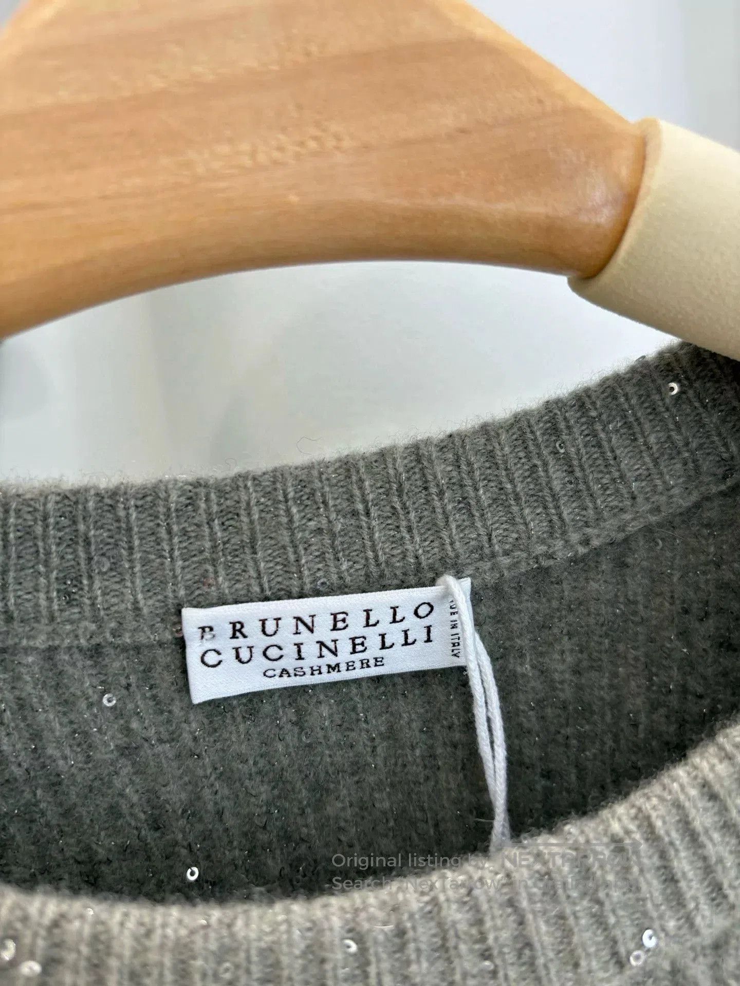 The Elder Statesman BC Cashmere Wool Sequin Knit Top. Size US L / EU 52-54 / 3 - 3 Thumbnail