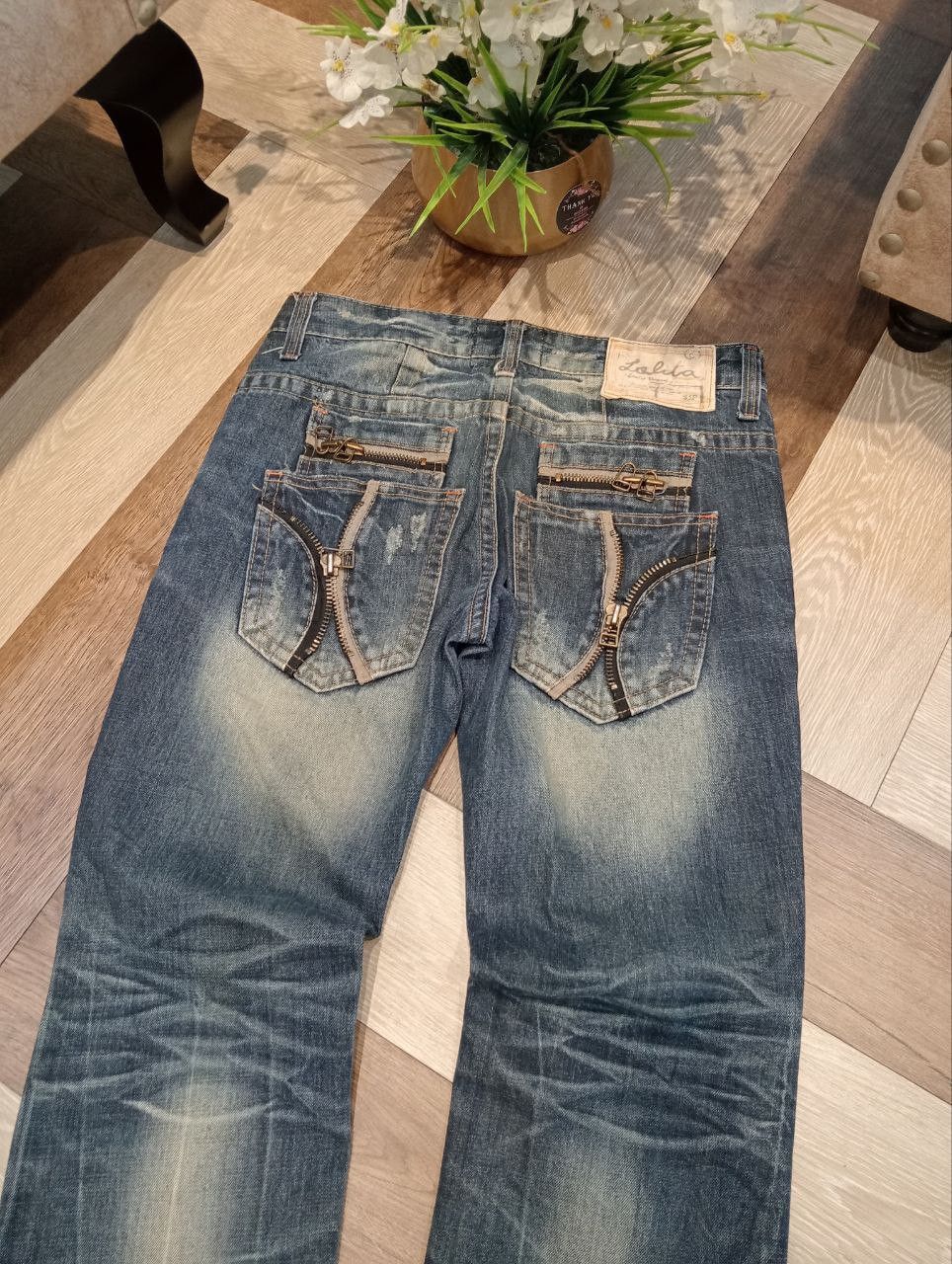 Japanese Brand LOLITA BY CONCERT CLUB WASHED BLUE DENIM JEANS Size US 30 / EU 46 - 11 Thumbnail