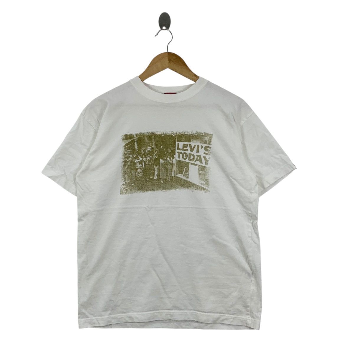 Levi's Vintage LEVIS STRAUSS FOTOFOLIO Ads Promo Tee Shirt Top Size US L / EU 52-54 / 3 - 3 Thumbnail