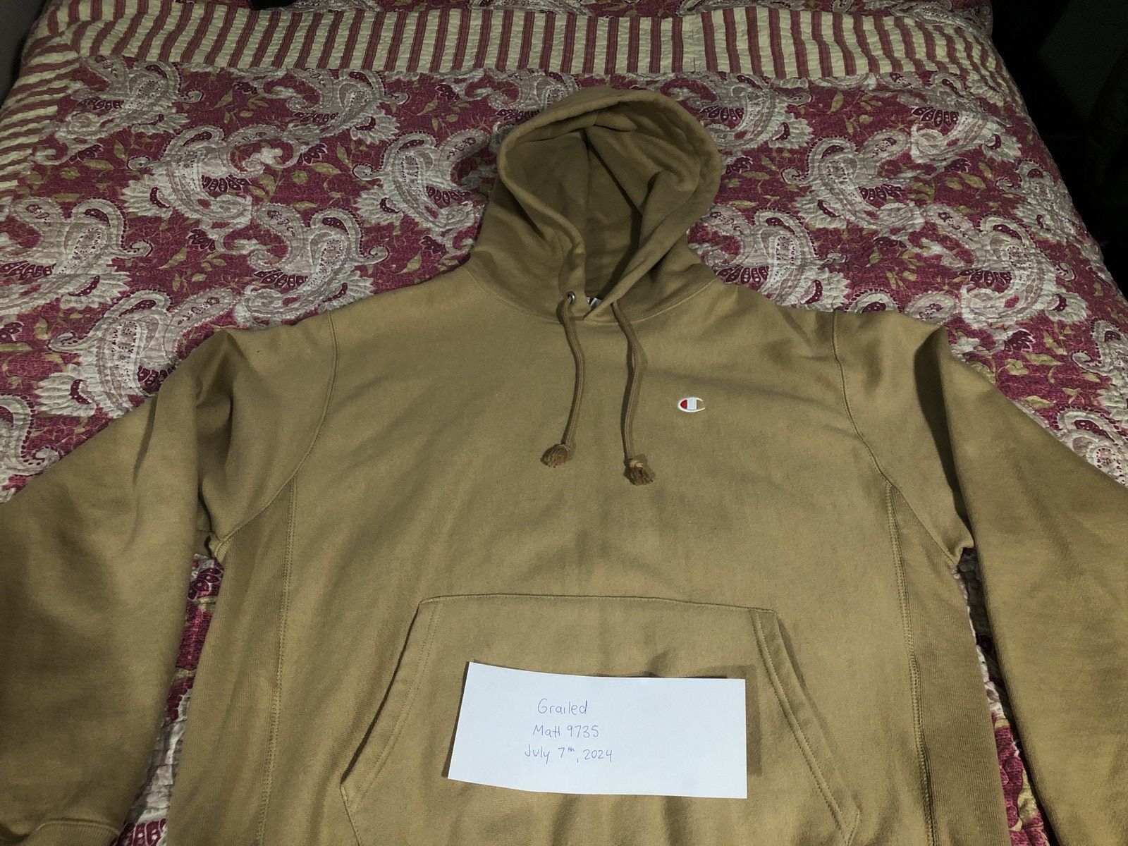 Champion Champion Beige Reverse Weave Hoodie Size US L / EU 52-54 / 3 - 6 Thumbnail