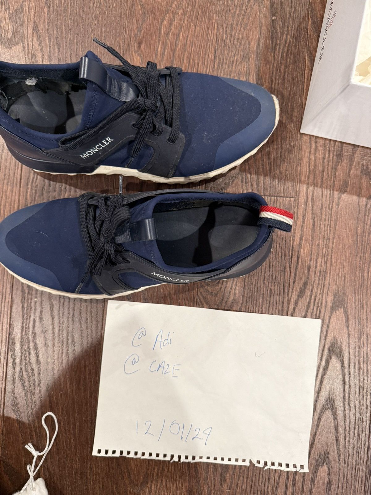 Moncler Moncler Emilien Sneakers Blue Size 11 / EU 44 Size US 11 / EU 44 - 3 Thumbnail