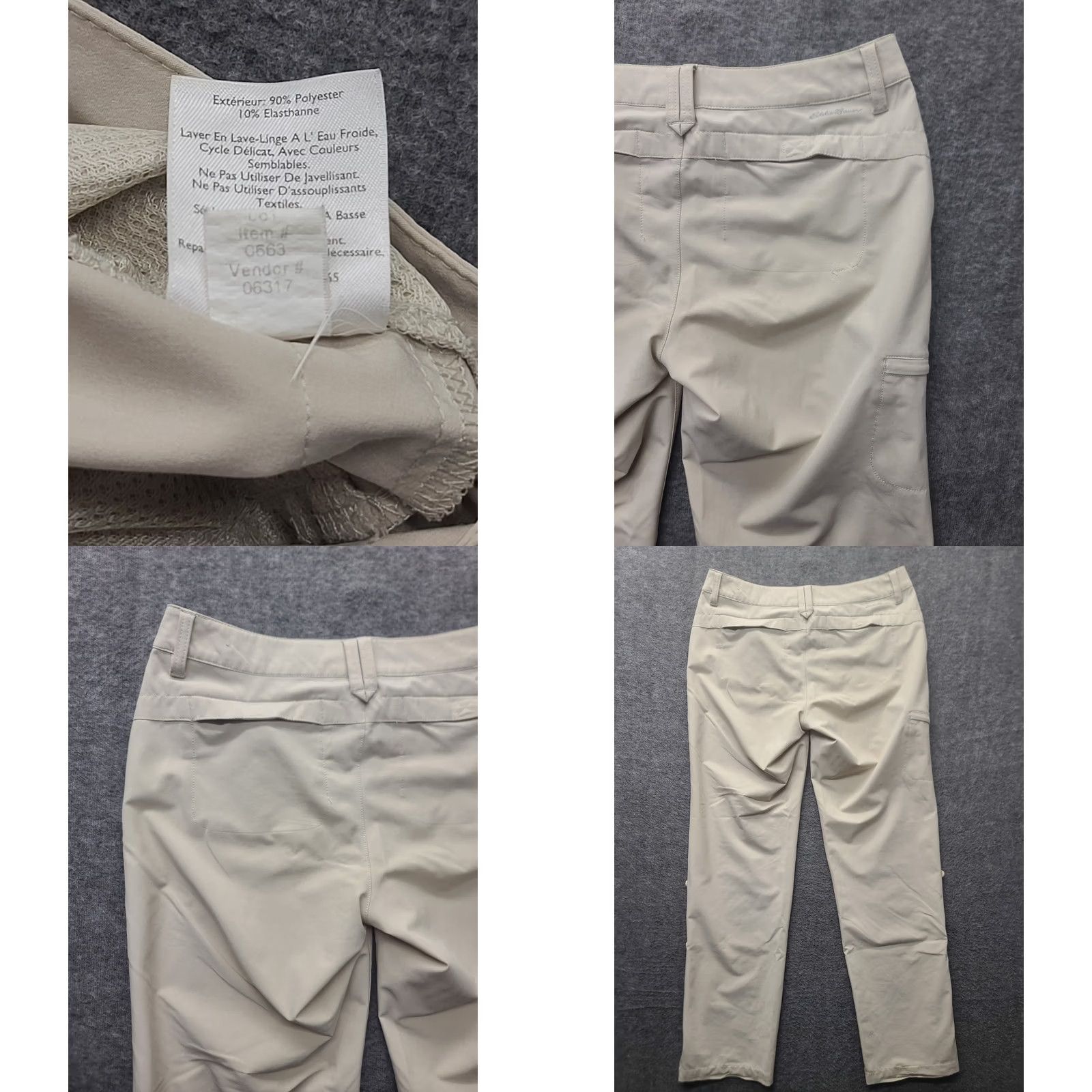 Eddie Bauer Eddie Bauer Travex Pants Womens 4x31 Horizon Roll Up Regular Fit Outdoors Pants Size 4 Beige Cargo Modest Comfort Moisture Wicking Quick Dry Pockets Size 27" / US 4 / IT 40 - 9 Thumbnail