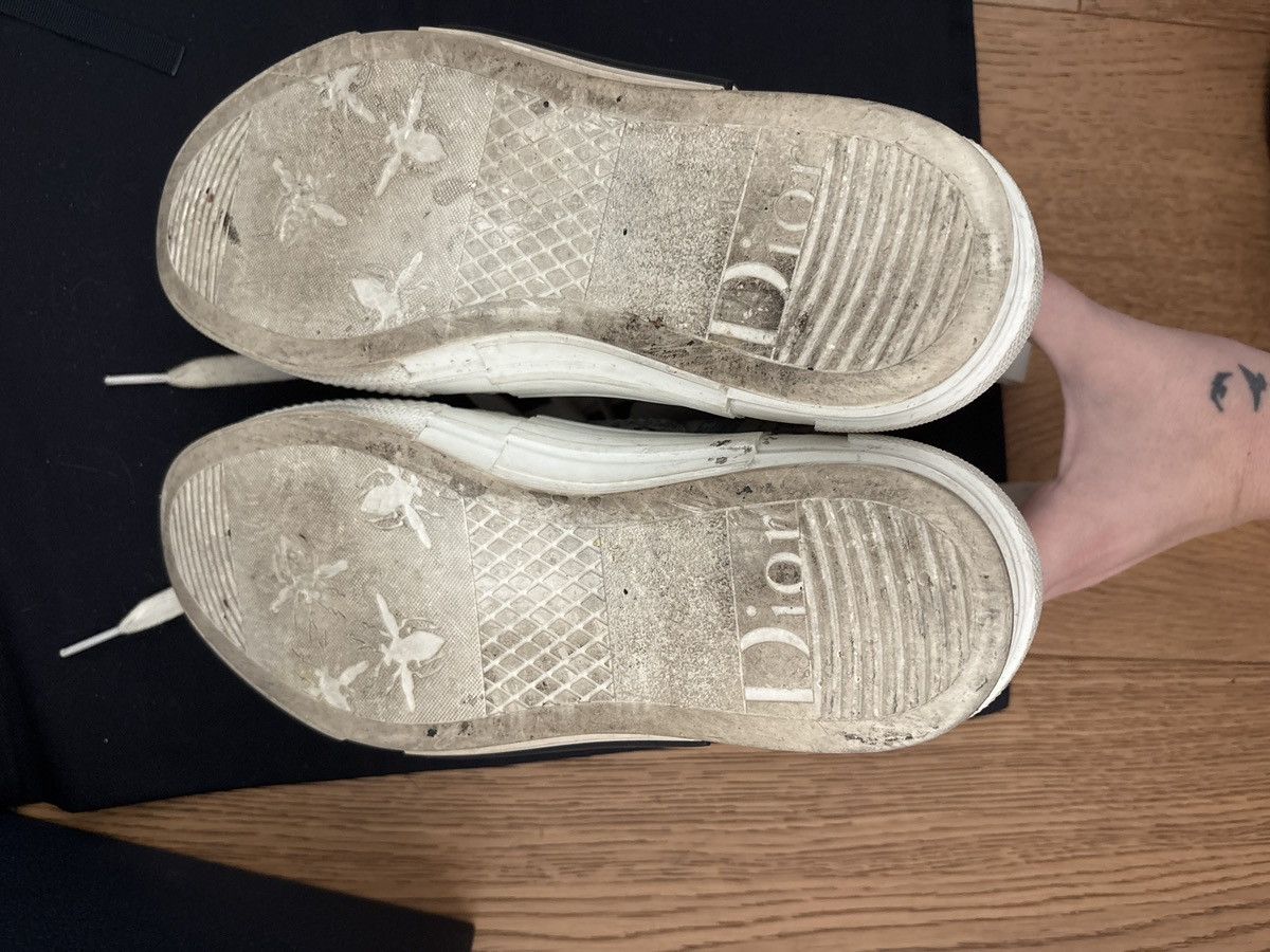 Dior Dior B23 High-Top Sneakers – Blue Oblique Kasuri Jacquard Size US 8.5 / IT 38.5 - 2 Thumbnail