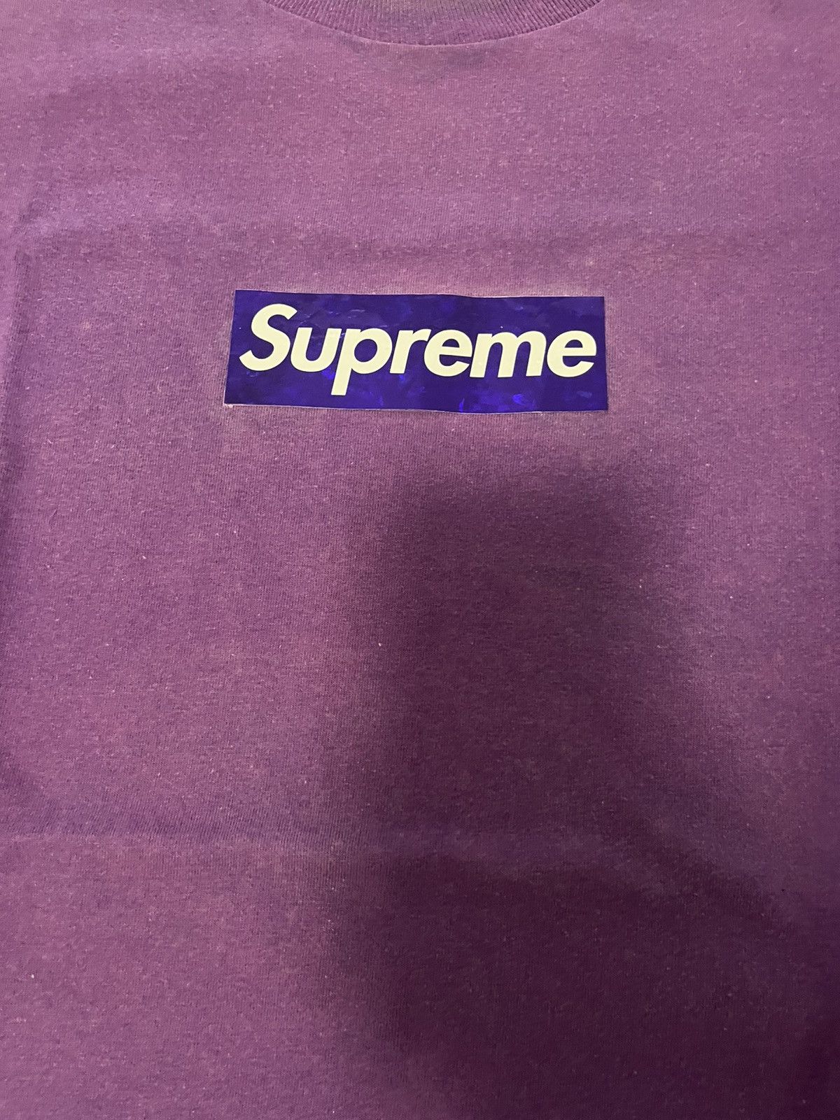 Supreme Supreme holographic box logo tee purple Size US L / EU 52-54 / 3 - 3 Thumbnail