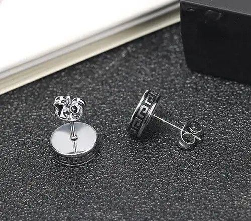 Jewelry × Sterling Silver Round Barbell Earring Size ONE SIZE - 3 Thumbnail