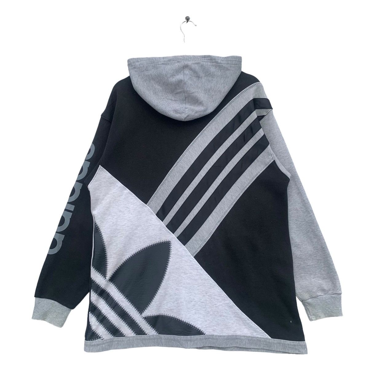 Adidas × Vintage 80s Adidas Pu Leather Logo Sweat Hoodie Size US L / EU 52-54 / 3 - 5 Thumbnail