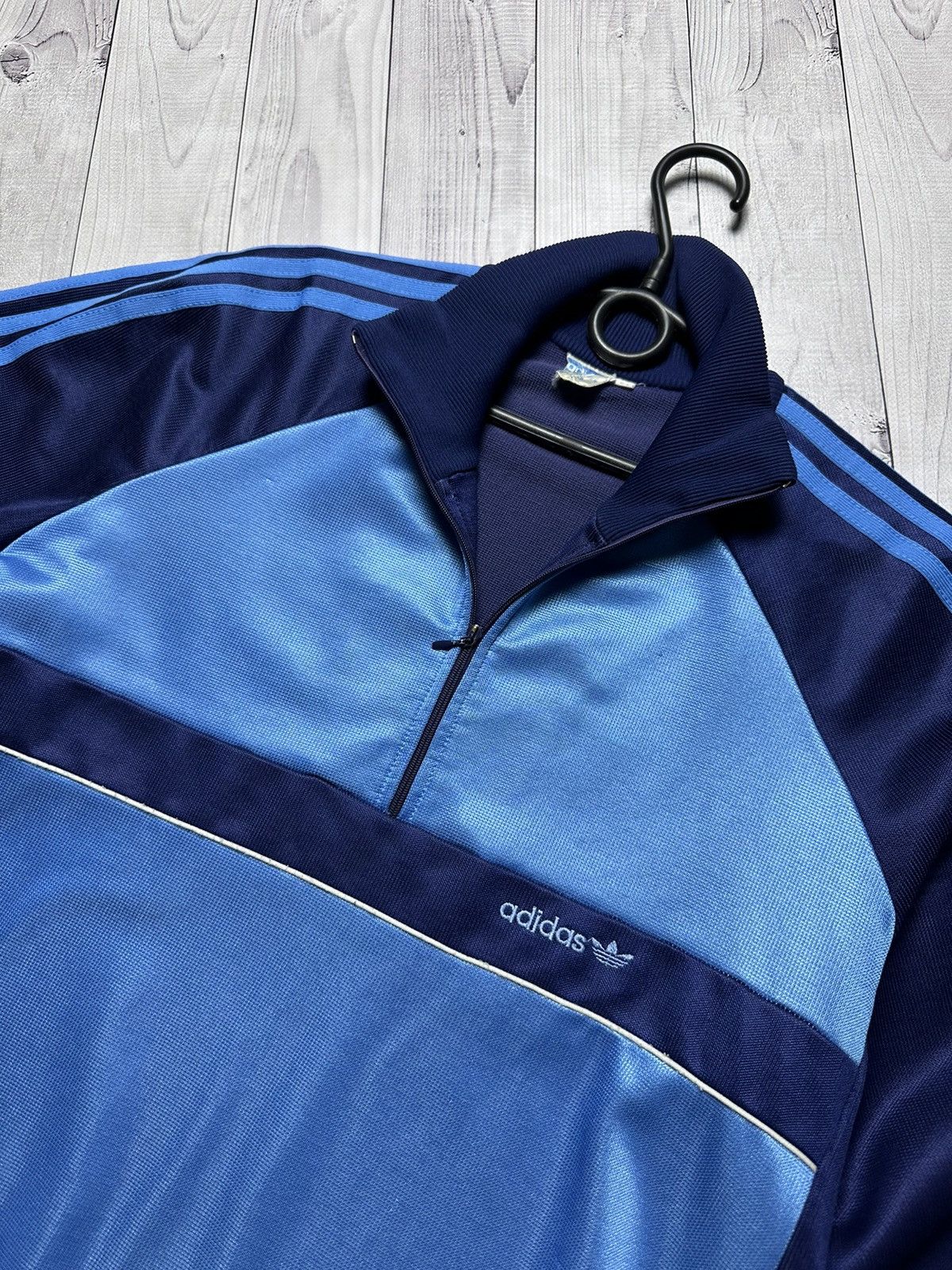 Adidas × Vintage Vintage adidas track jacket West Germany blue striped L Size US L / EU 52-54 / 3 - 4 Thumbnail