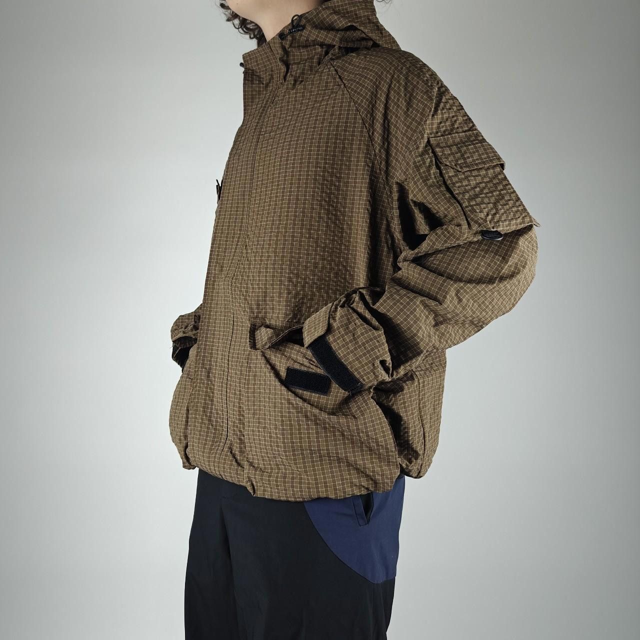 Other Brown Chequered Waterproof Cargo Shell Jacket Size US M / EU 48-50 / 2 - 3 Thumbnail