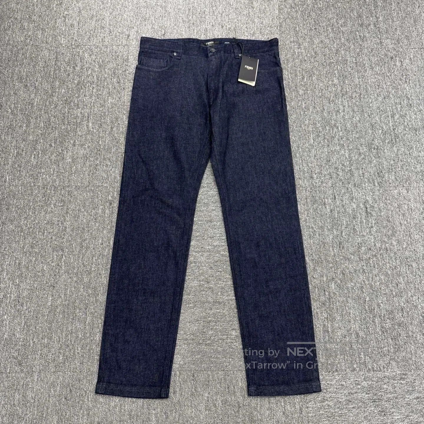 Fendi Fendi Embroidered Letter Denim Jeans | Grailed