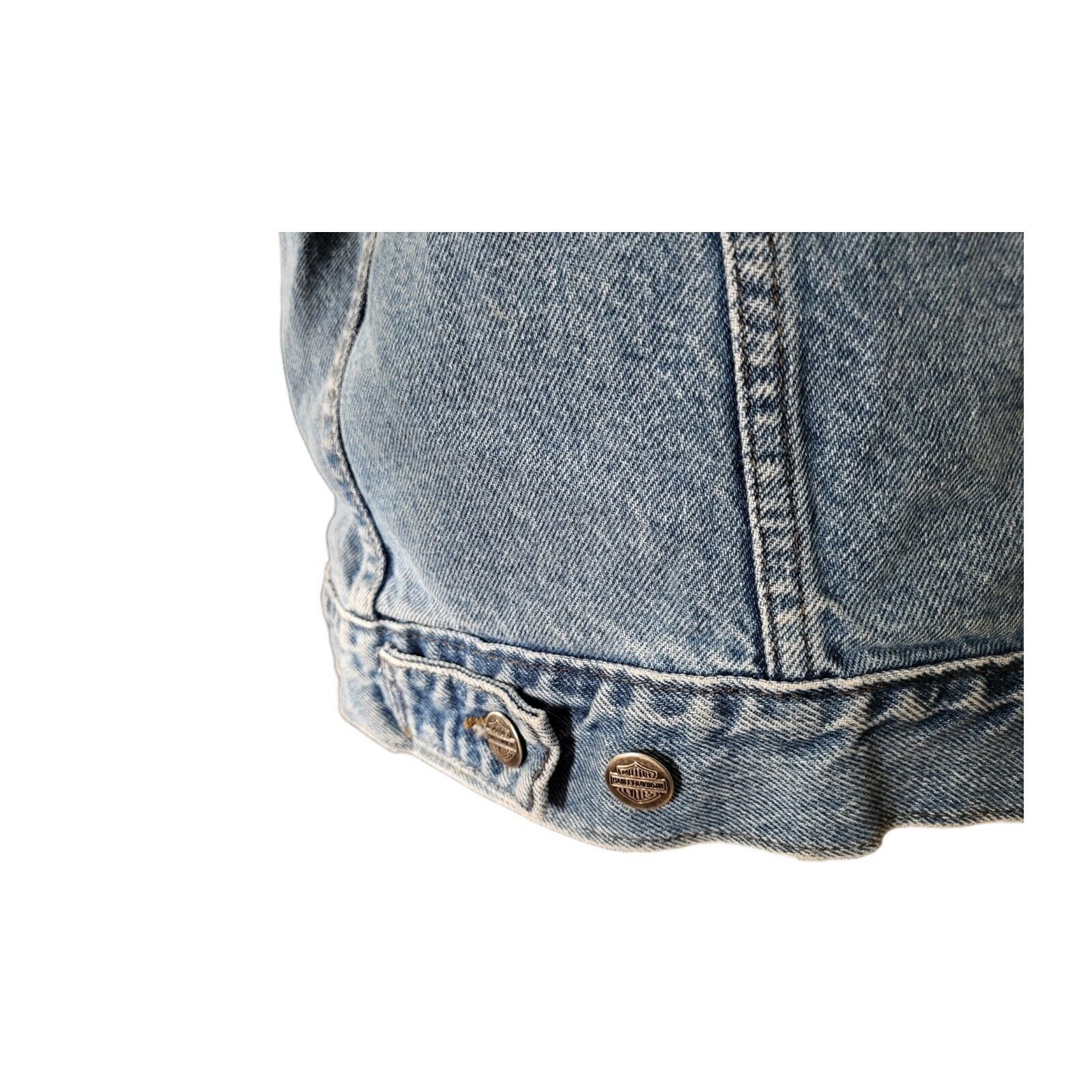Harley Davidson Vintage Harley Davidson Denim Trucker Motorcycle Jack Size M Size US M / EU 48-50 / 2 - 6 Thumbnail