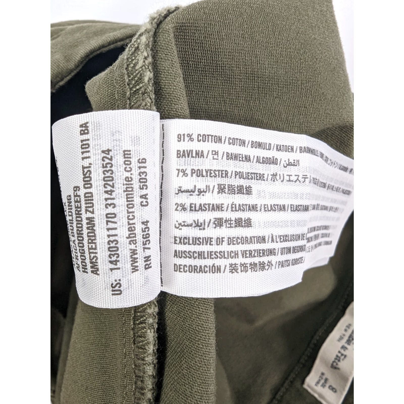 Abercrombie & Fitch Abercrombie & Fitch Skirt Women's 8 Oliver Green Button Outdoor Denim Cotton Blend Casual Bohemian Nature A-Line Short Vintage: No (adjust to rules) Size 30" / US 8 / IT 44 - 7 Thumbnail