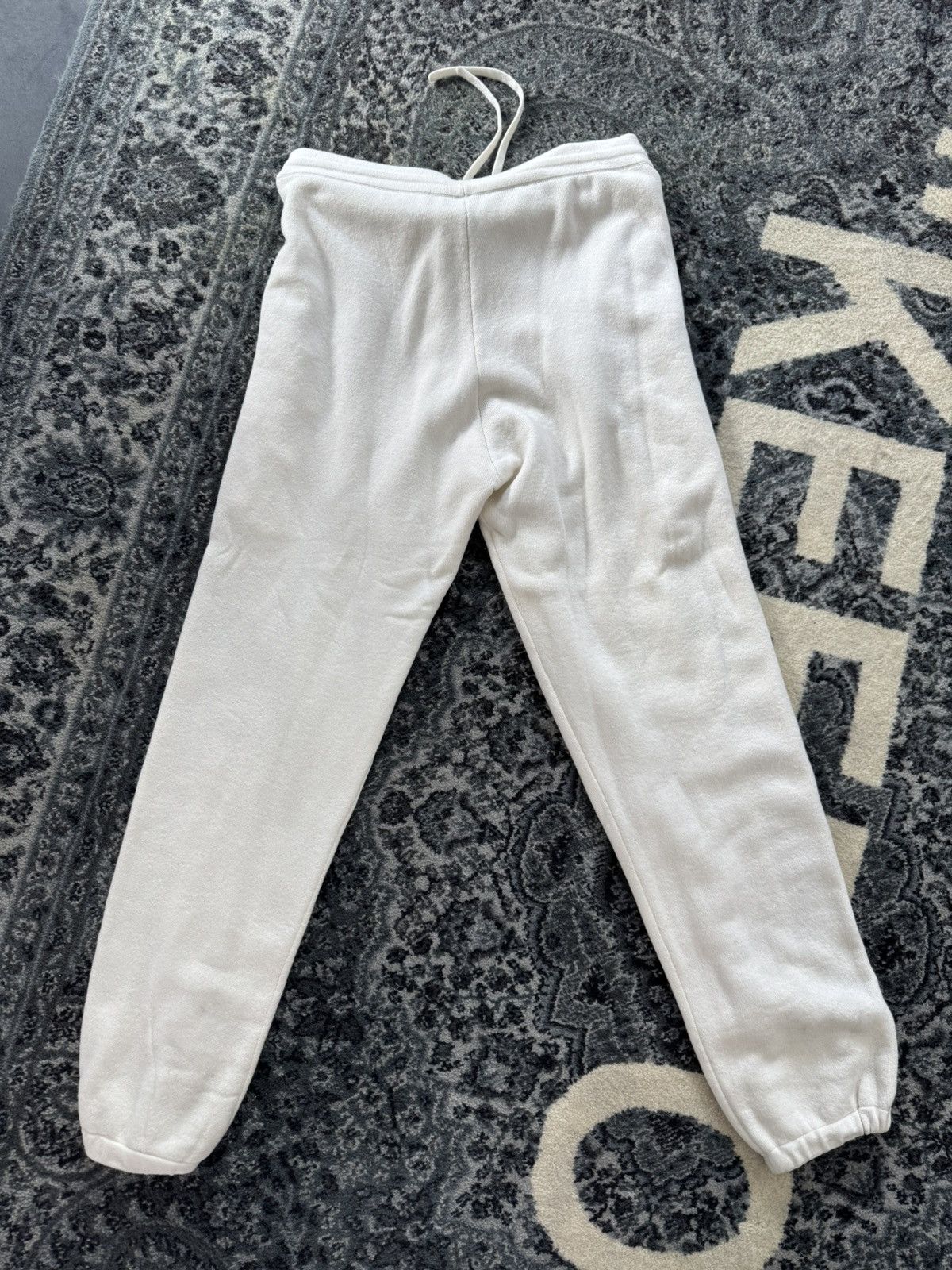 Chrome Hearts Chrome Hearts Beige & Black Embroidered Cashmere Sweatpants Size US 36 / EU 52 - 2 Thumbnail