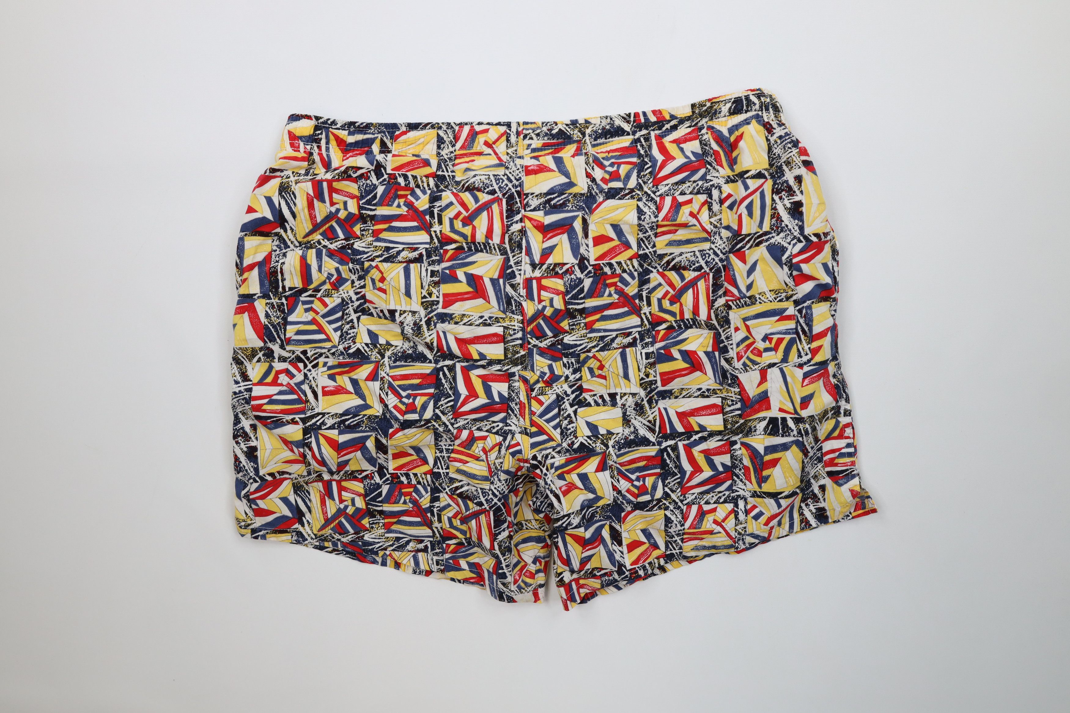 Vintage Vintage 90s Hobie Abstract Sailing Flags Lined Shorts Trunks Size US 32 / EU 48 - 10 Thumbnail