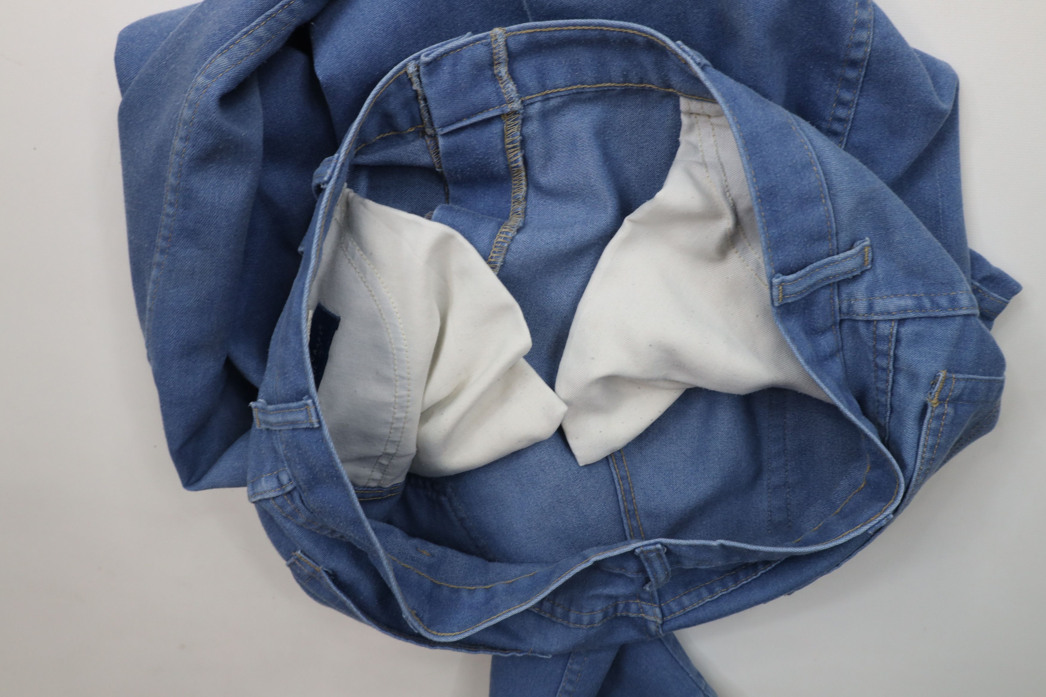 Vintage Vintage 90s Streetwear Flared Wide Leg Denim Jeans Blue Size US 36 / EU 52 - 9 Thumbnail