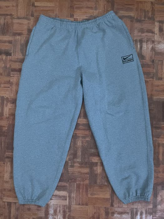 Nike Nike x Stussy Fleece Sweatpants Grey Size XL (SS23)