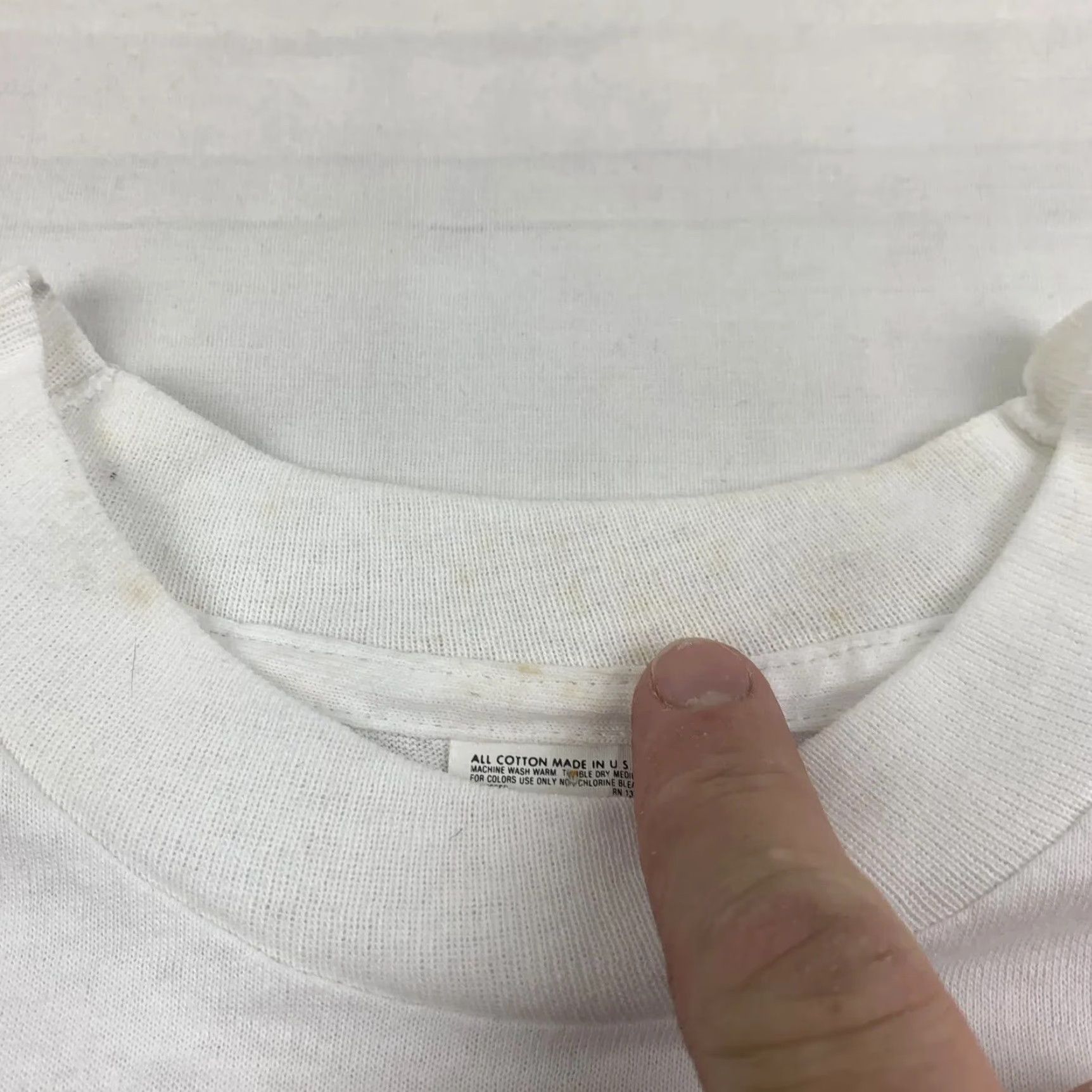 Fruit Of The Loom VINTAGE Washington DC T Shirt Adult Medium White Travel City 1980s Made in USA Fruit of the Loom Mens Shirt Size US M / EU 48-50 / 2 - 4 Thumbnail