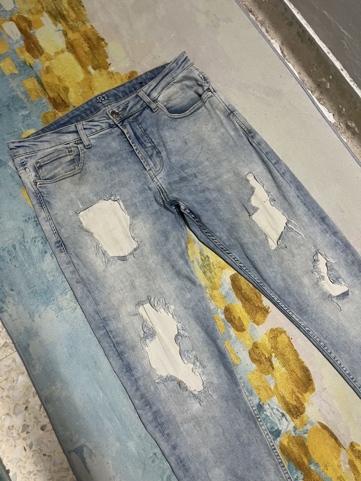 R13 💥R1 Coupe Stockholm Fit Jeans Size US 33 - 4 Thumbnail