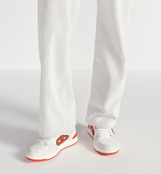 Dior × Kaws o1w1db10426 3SN318 Low-Top Sneakers in White/Red Size US 5.5 / EU 38 - 5 Thumbnail