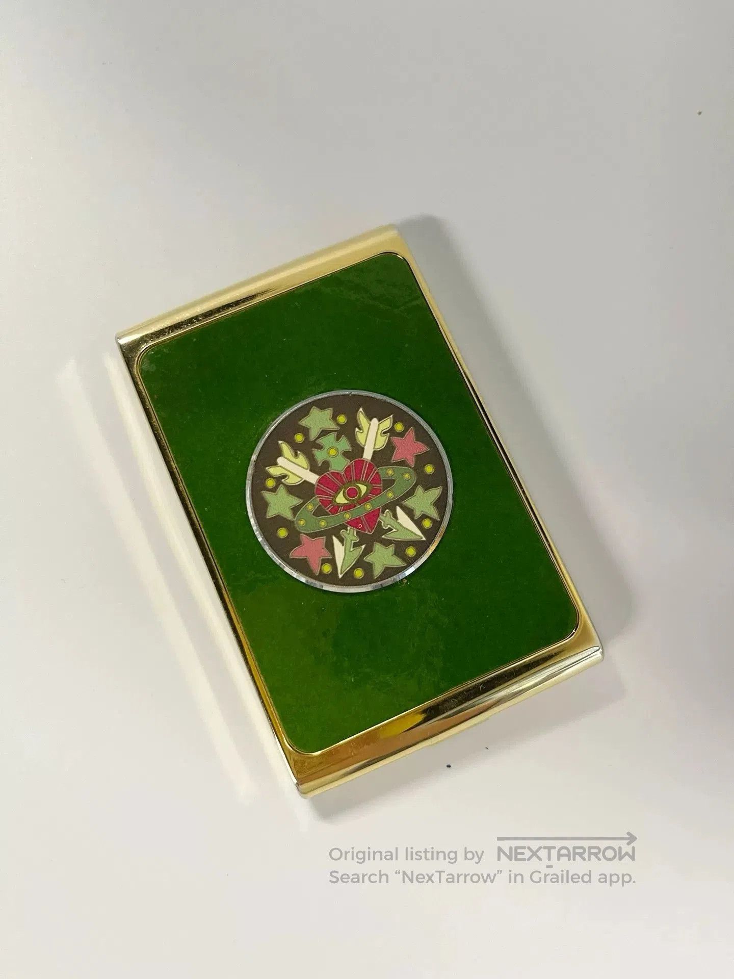 Vivienne Westwood Vivienne Westwood Green Love Saturn Card Case. Size ONE SIZE - 1 Thumbnail