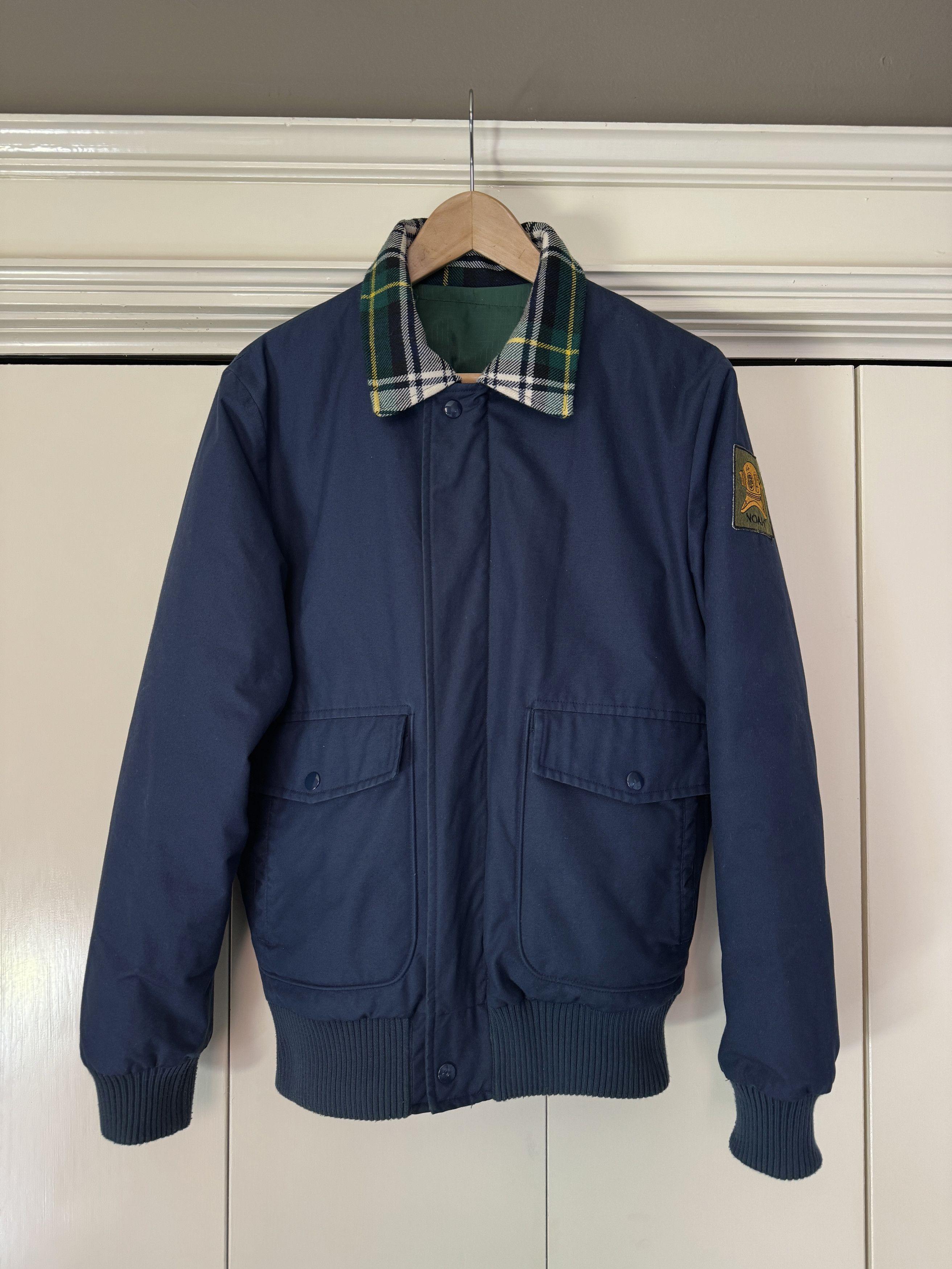 Noah cashball tartan collar A-2 jacket 【公式通販】