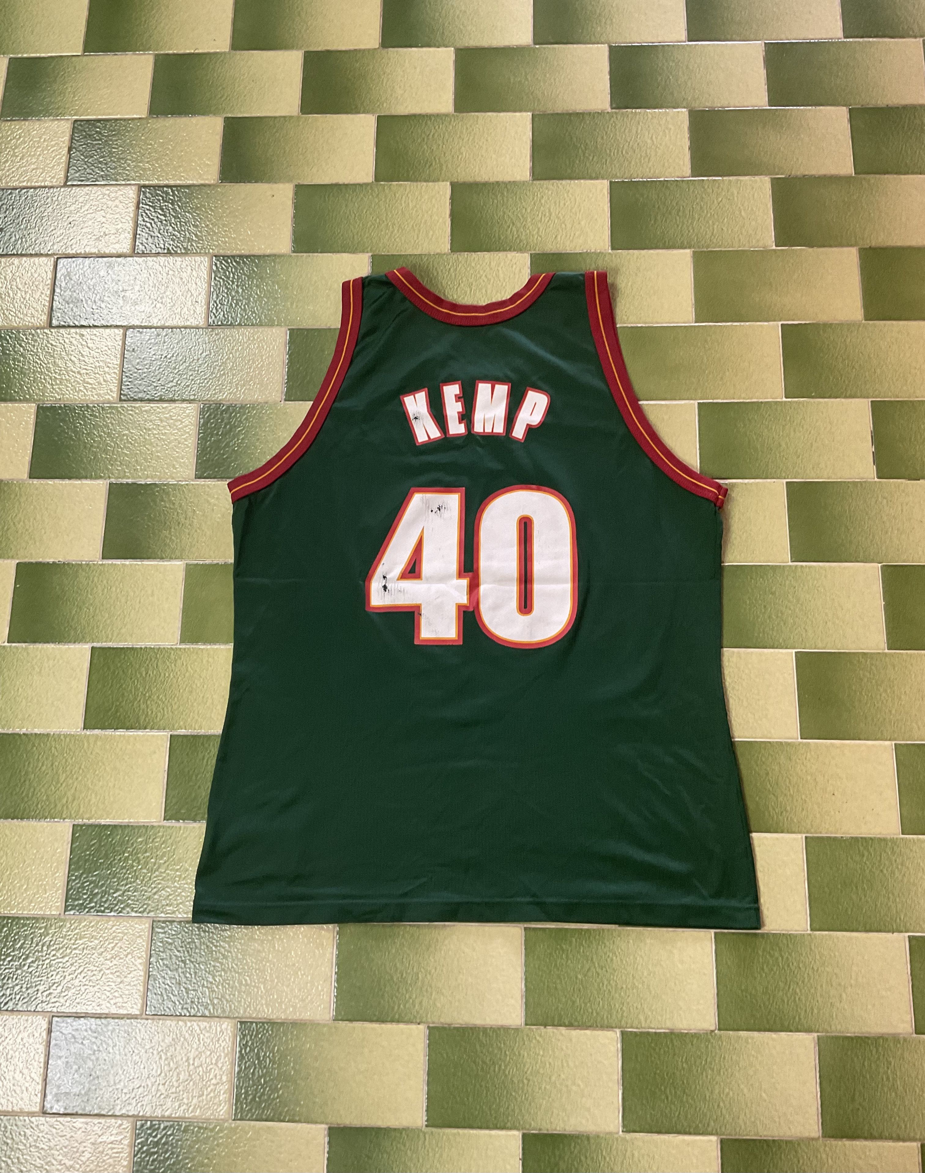 Champion Vintage Seattle SuperSonics #40 Shawn Kemp Basketball Jersey Size US L / EU 52-54 / 3 - 2 Thumbnail