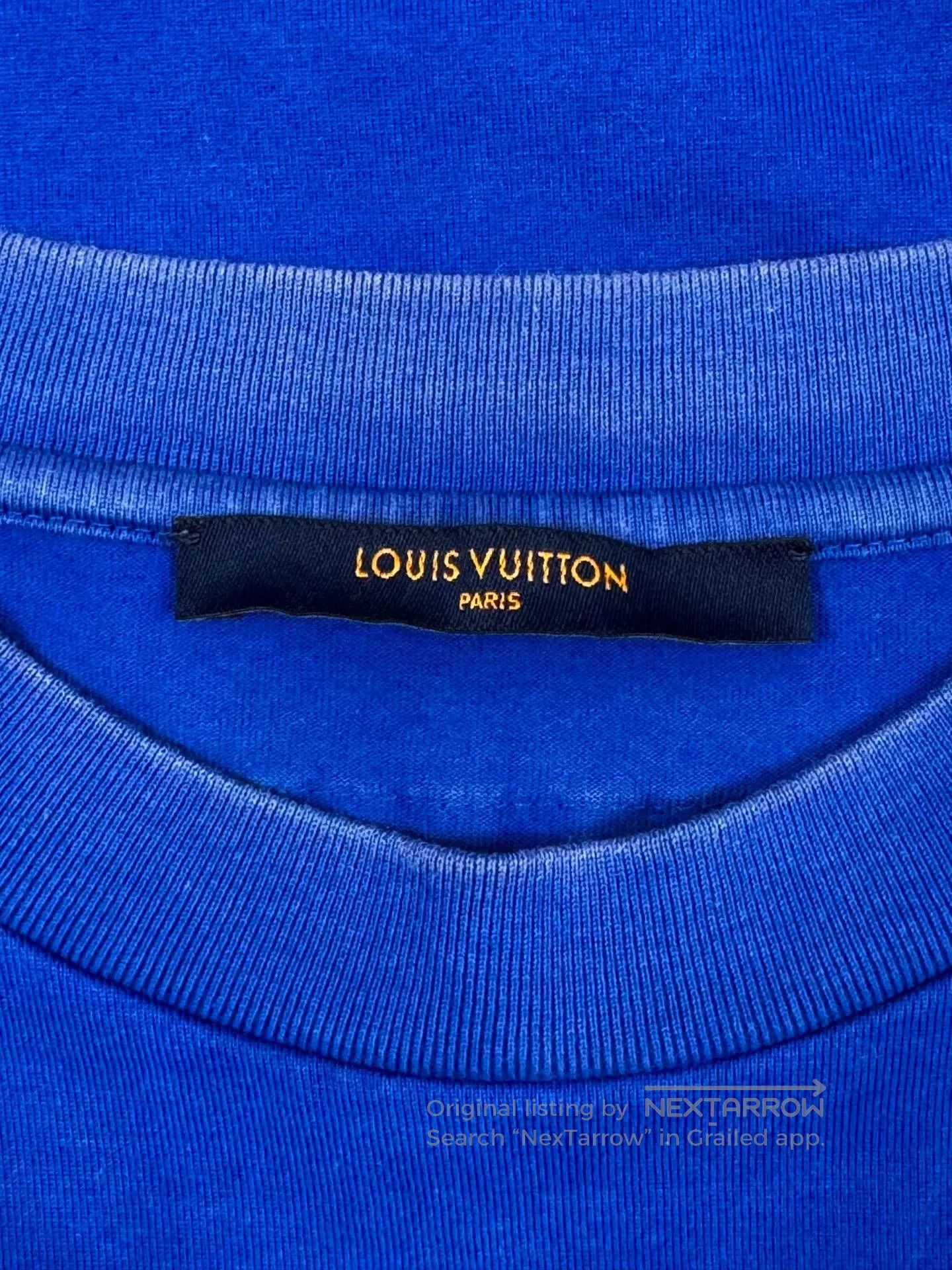 Louis Vuitton Louis Vuitton Embossed Logo Blue XL Tee. Size US XL / EU 56 / 4 - 7 Thumbnail