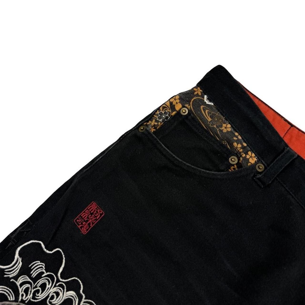Karakuri Tamashii Karakuri Tamashii Embroidered Koi Japanese Jeans - Waist 40 Size US 40 / EU 56 - 3 Thumbnail