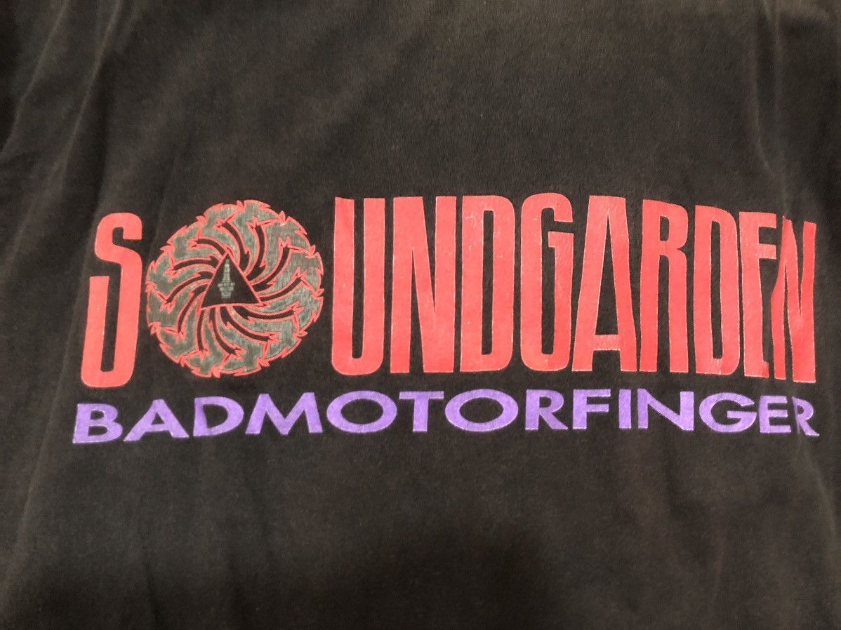 Band Tees vintage 1991 soundgarden badmotorfinger Size US XL / EU 56 / 4 - 8 Thumbnail