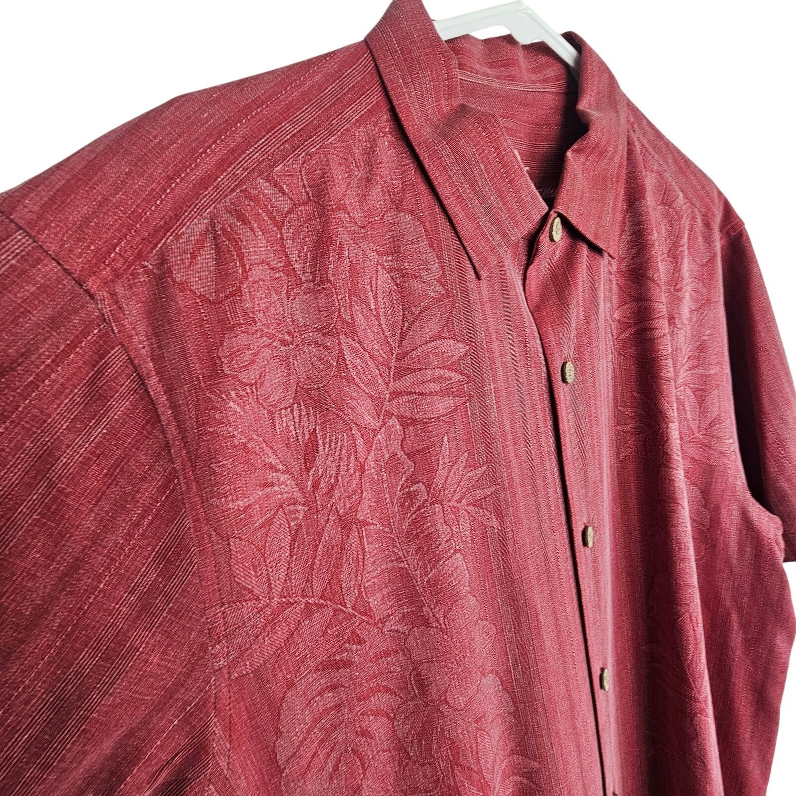 Tommy Bahama Tommy Bahama Silk Hawaiian Shirt L Floral Resortwear Beach Size US L / EU 52-54 / 3 - 5 Thumbnail