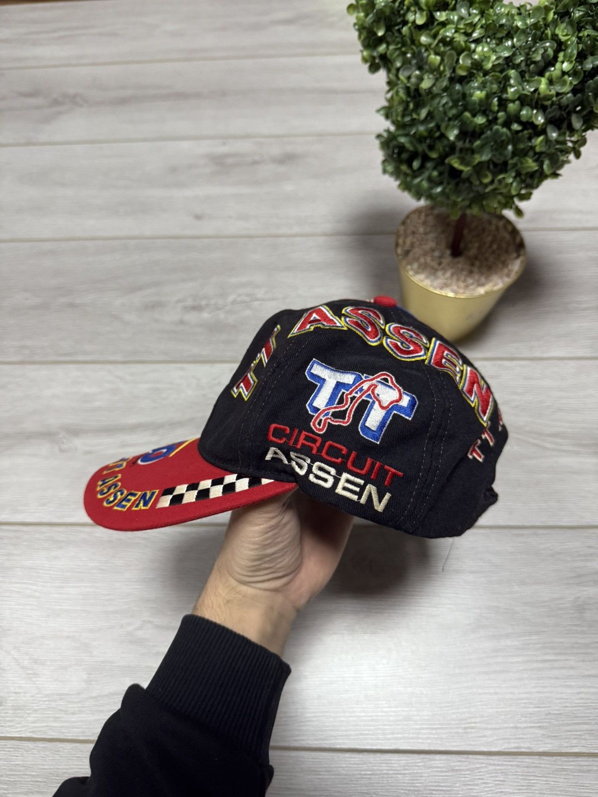 Honda TT Assen honda repsol Racing Vintage Moto spell out Cap Hat Size ONE SIZE - 3 Thumbnail
